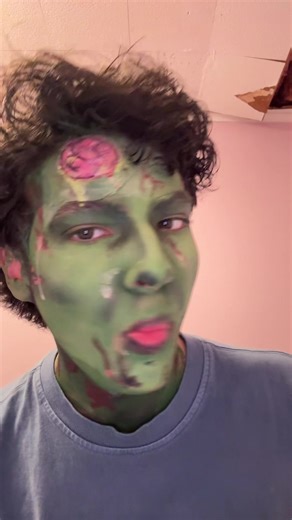 Fire Zombie Prom Makeup Tutorial