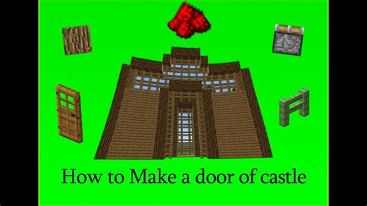 Minecraft: How to make a door of castle