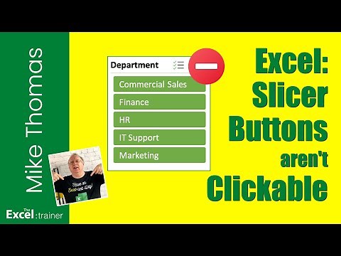 Excel: Slicer Buttons aren't Clickable. Here's the Fix!