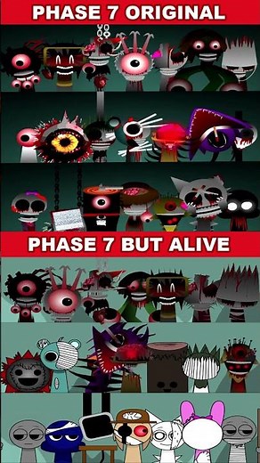Phase 7 Original VS Phase 7 But Alive Incredibox Sprunki *Mix Version* #sprunki #incrediboxsprunki