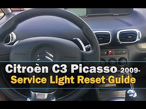 Citroen C3 Picasso Service Light Reset 2009-