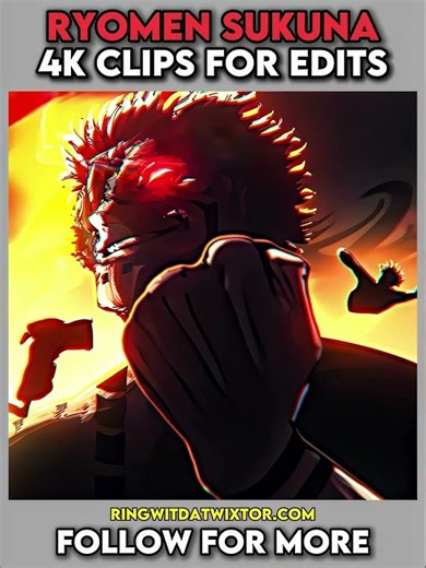 Ryomen Sukuna Manga Animation Twixtor 4K Clips For Edits | Jujutsu Kaisen #shorts