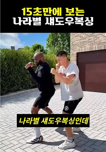 나라별 섀도우 복싱 15초: 각국 스타일 비교