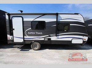 1K views | The Aspen Trail Mini from Dutchmen RV Manufacturing is equipped with all the basics! The unit features a rear bathroom, l-shaped dinette, and queen sized bed. Learn more here: https://goo.gl/KwqLJv | Bankston Motor Homes | Facebook