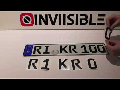 Make your license plate invisible - EU style - 100% effect