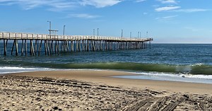 Two days later, car that drove off Virginia Beach pier is still in the ocean
