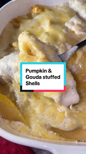 Pumpkin & Gouda Stuffed Shells Recipe | Fall Pasta Dinner