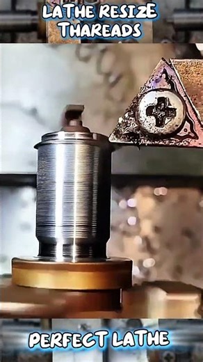 lathe resize thareads #lathe #lathemachine #machine #machinery #cncmachine #machining #turning
