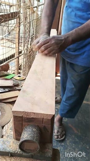 Polishing WOOD Logs For Looms To Create Beautiful Sarees? #wood #sareepolishing #saree #shorts