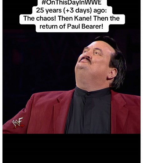 What an end to this brilliant episode of Raw! After the fantastic 5v5 tag between Triple H, X-Pac, Chris Benoit, Perry Saturn & Dean Malenko v Cactus Jack, The Rock & Too Cool, we get this goosebump moment! Bearer is reunited with The Big Red Machine, who’s seeking revenge from X-Pac for stealing Tori from him #onthisdayinwwe