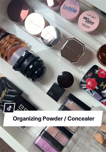 Makeup Clean Out: Organizing Powders and Concealers