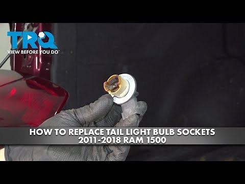 How to Replace Tail Light Bulb Sockets 2011-2018 Ram 1500