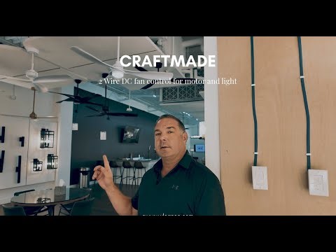 Two wire dc fan and light control by Craftmade