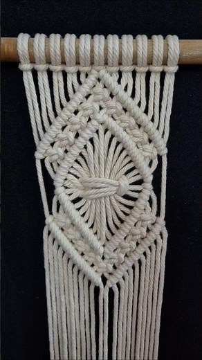 Macrame diamond pattern #macrame #macrametutorial #diy #diymacrametutorial #knot