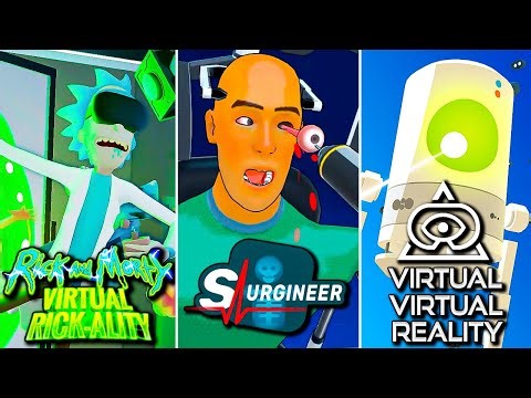 Quirky VR Marathon | Rick and Morty VR | Surgineer | Virtual Virtual Reality | Full Game Walkthrough