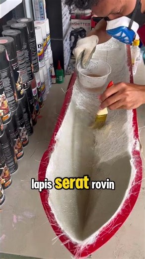 Fiberglass Remote Control Boat Molding Progress #diyrcboat #rcboatbatam