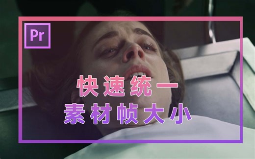 PR 快速统一所有素材帧大小 一键缩放 自动匹配帧大小