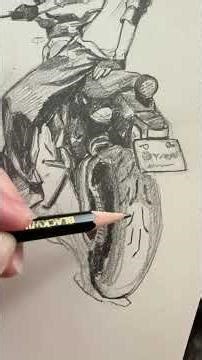 motorcycle #sketch #sketching #sketchbook #pencildrawing #drawing #artprocess