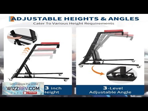 Arrive Xmas Garvee Foldable Topside Automotive Creeper 45.7" 66.3" Adjustable Height 400lbs