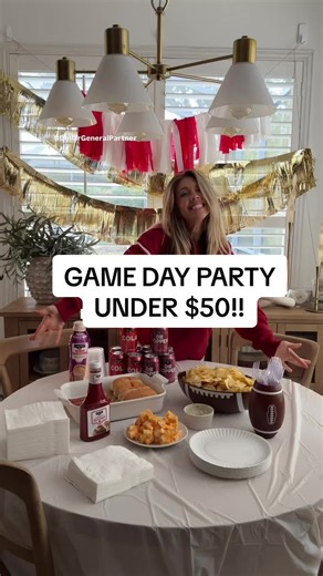 @Dollar General #DollarGeneralPartner Can you even believe that I got everything for our big game party for UNDER $50?! Pick your jaw right up off the floor and run to download the DG app to shop everything here and other Clover Valley, Smart & Simple, True Living, and premium brand name items and get them delivered RIGHT to your door (in under an hour in some areas) AND clip coupons in the app to save even more! #setupwithme #partysetup #partyideas #superbowlparty