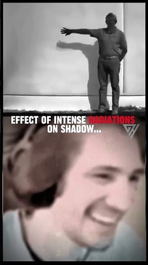 The effect of intense radiations on the human shadow...💀 #science #experiment #unsolved
