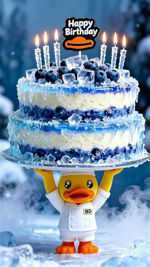 BDuck_AIGC | 💗🎂Happy birthday~🎂💗 Through every season, B.Duck and friends are here to celebrate you. ❄️🌸🍂☀️ #BDuck #happybirthday #birthday #cake #cute | Instagram