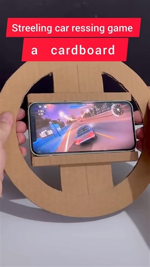 Mobile Racing Game ka Real Steering Wheel | DIY Cardboard Gaming Hack | Krishna Technically 9140