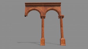 Arch with decorative columns - Download Free 3D model by maherart