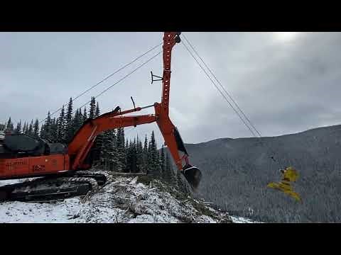 Alpine Yarder at work