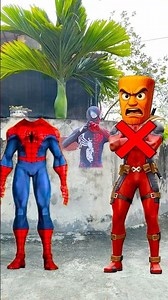 Spider Man helps Deadpool fight Spider Man and his journey to find his funny legs #shorts