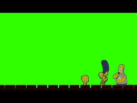 The Simpsons Theater Green Screen End Credits (Full 16:9 Screen)
