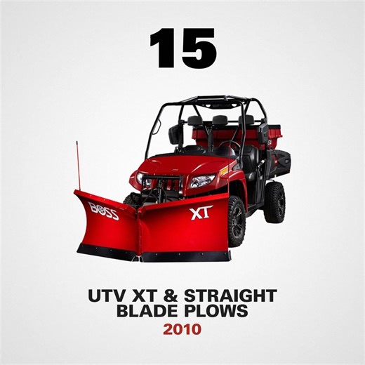7.8K views · 56 reactions | ️ BOSS Top 40 | Counting down 15 to 11! Sidewalks don’t stand a chance. SR MAG’s muscle. SR Scout’s agility. Snowrator’s takeover. VSI joins the crew. Plus, the UTV Power-V XT and Compact Straight Blade — ready to crush tight spots and heavy snow. No fluff. Just pure power and precision. ▶️ Watch it now. Next week’s drop is coming hard. #BOSSsnowplow #BOSSTop40 #40yearsofinnovation | BOSS Snowplow | Facebook