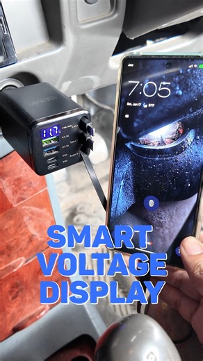 Stay charged on every drive with the BEME FlashVolt Pro 2 100W Car Charger: ⚡ Up to 100W ultra-fast charging for phones, tablets & even laptops 🔁 7-in-1 all-device hub — built-in Lightning 2× retractable Type-C USB-A ports 📟 Smart LED display shows real-time voltage 🔥 Intelligent heat & safety protection for worry-free driving 🚗 Works with all cars, SUVs & trucks — perfect for road trips! | BEME