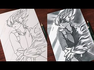 How to Draw "Todoroki Shoto" - Step by Step | Drawing Tutorial - My Hero Academia
