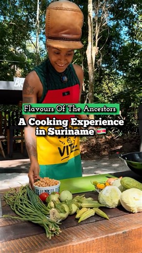 Definitely a one of a kind cooking experience in Suriname!🇸🇷😅