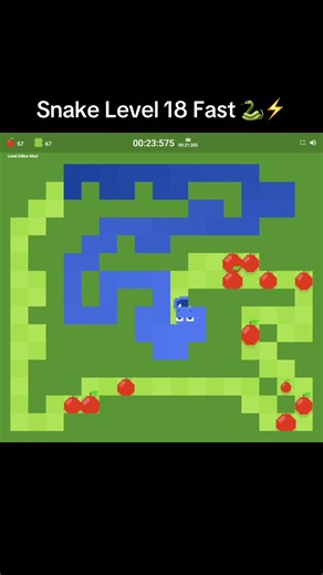 Mastering Level 18 of the Google Snake Game
