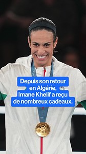 🇩🇿 Voici les cadeaux reçus par l'athlète olympique algérienne Imane Khelif après avoir remporté la médaille d'or en boxe aux Jeux Olympiques de Paris. | Brut Afrique