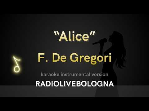 Francesco De Gregori - Alice (Karaoke)