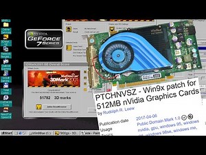 Let's install an unsupported NVIDIA GeForce 7xxx PCI-E GPU in Windows 98!