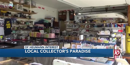 Lansing resident Bob Linman displays insane sports collection