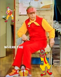 The ever funny Don Knotts channeling his enter Ronald McDonald on the popular Three’s Company. Did you love Mr. Furley or prefer Mr. Roper? 😁 #retro #1980s #threescompany #donknotts | Retroblastfromthepast