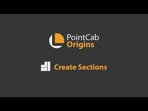 PointCab Origins – Create Section