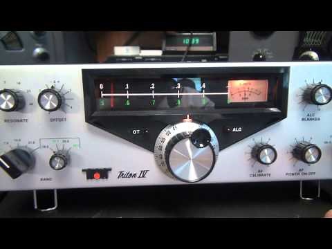 Vintage Ten Tec Triton IV CW SSB Transceiver Ham Radio QRP demo