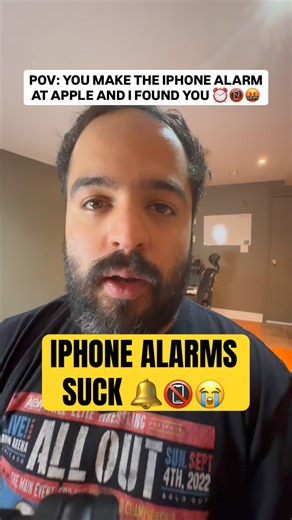 Iphone Alarms Suck 😭#iPhone #apple #android #rant #funny #sketch #shorts #memes