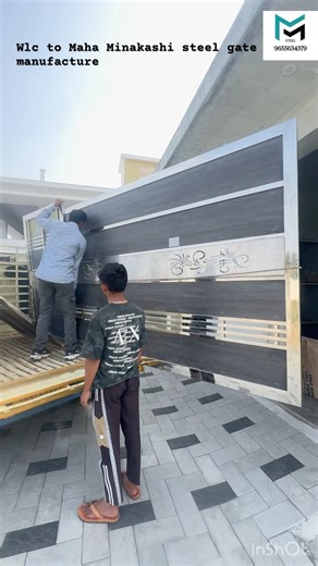 Stainless steel sliding gate designs, in Coimbatore, #slidinggates #slidingdoordesign #maingate