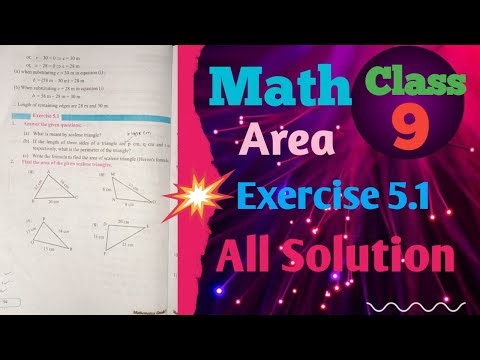 Class 9 Math Area Exercise 5.1 All Solution 2081 || 9th Math