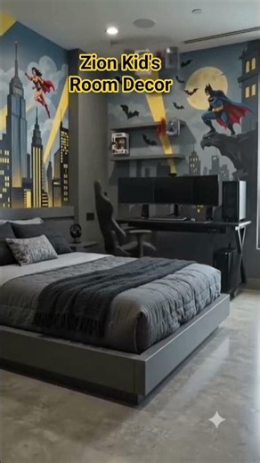 Ultimate Batman Gaming Bedroom Transformation | Luxury Kids Room Decor Ideas 🦇🎮