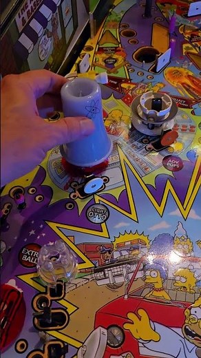 The Simpsons Pinball Party Pop Bumber with comet pinball RGB LED #sternpinball