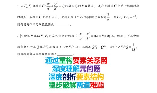 结构思维习题课——看要素网与元问题如何沉稳破解两道压轴小题