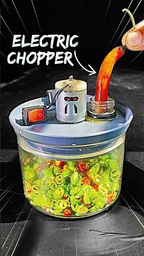 How make Electric Chopper #diy #scienceproject #motor